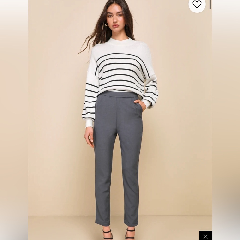 Lulus high waisted trouser pants M